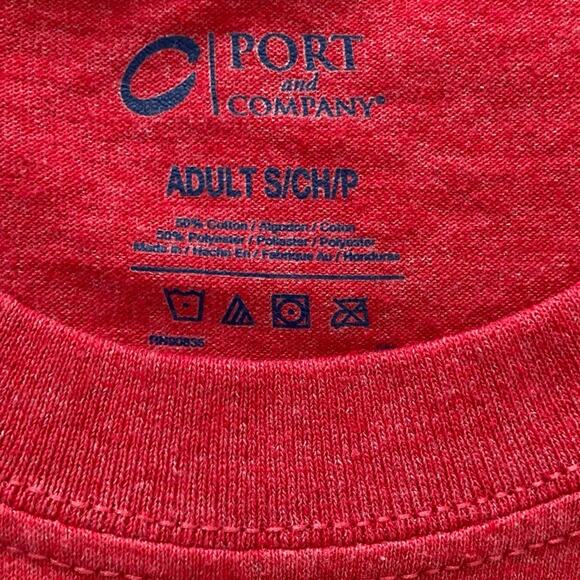 Dog lover graphic t-shirt, womens small red short sleeve crew neck tee - Picture 4 of 6